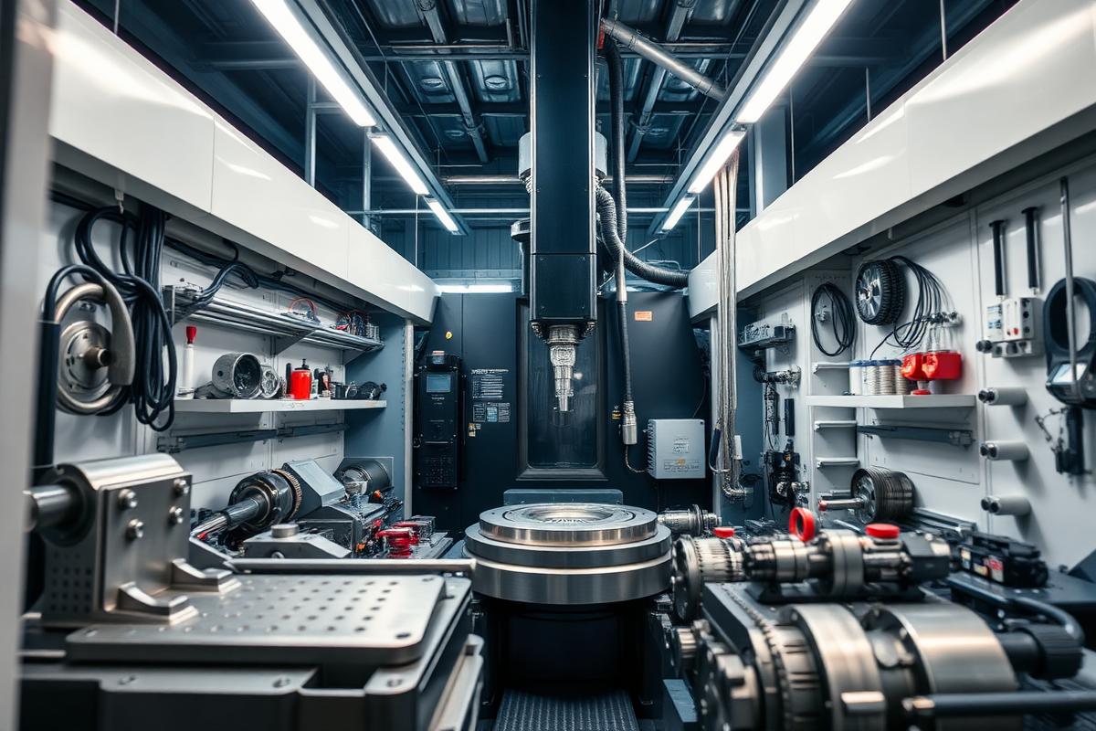 Industrial CNC workshop